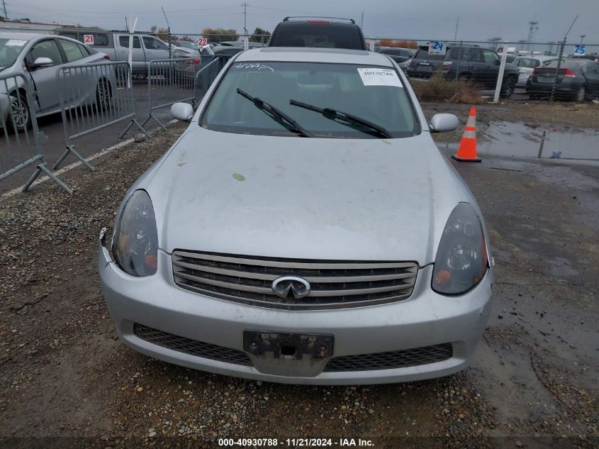 2006 Infiniti G35 VIN: JNKCV51E36M520943 Lot: 40930788