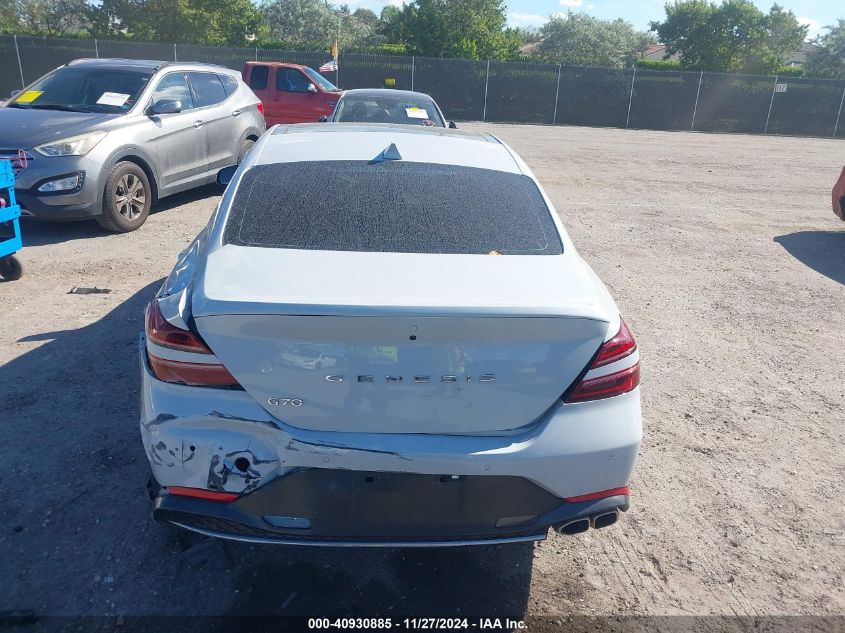 VIN KMTG34TA7NU096194 2022 Genesis G70, 2.0T Rwd no.16