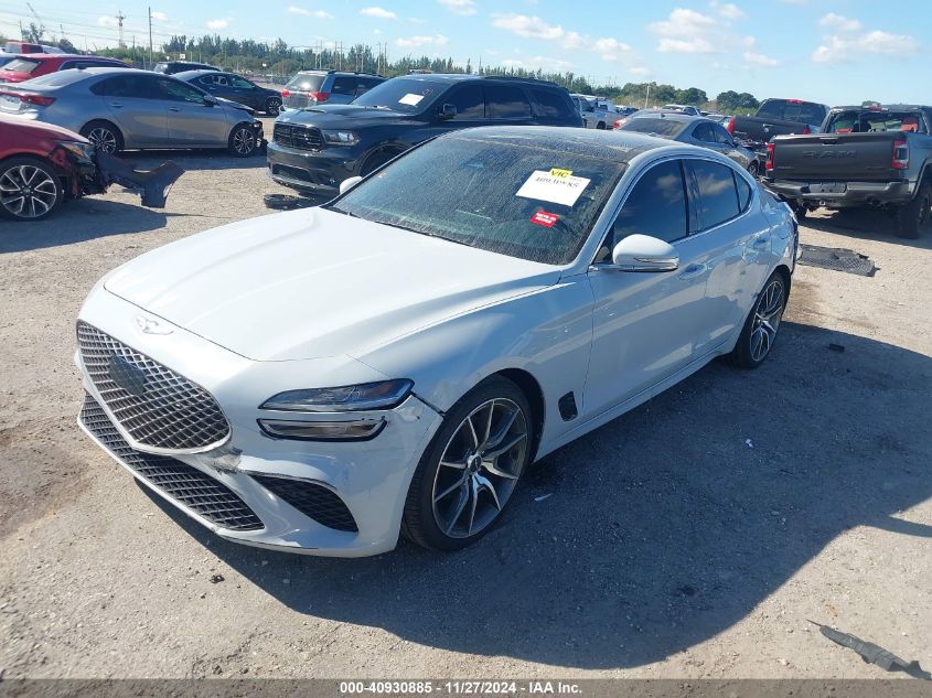 VIN KMTG34TA7NU096194 2022 Genesis G70, 2.0T Rwd no.2