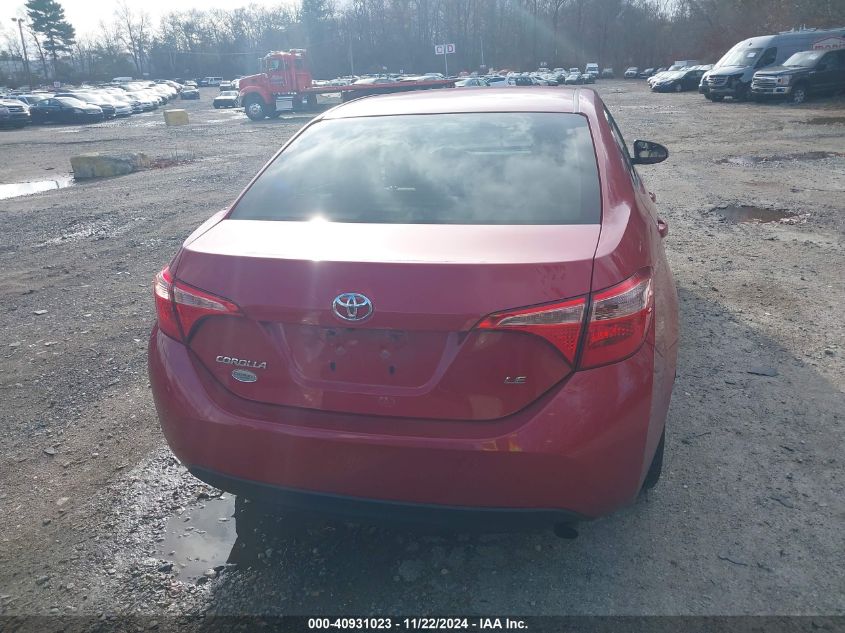 2019 Toyota Corolla Le VIN: 2T1BURHEXKC190139 Lot: 40931023