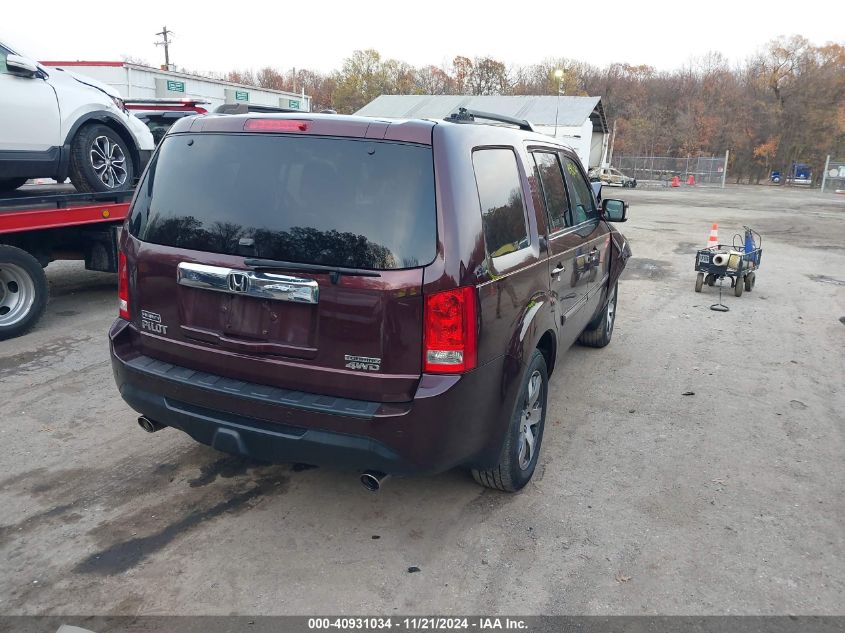 2015 Honda Pilot Touring VIN: 5FNYF4H94FB005711 Lot: 40931034