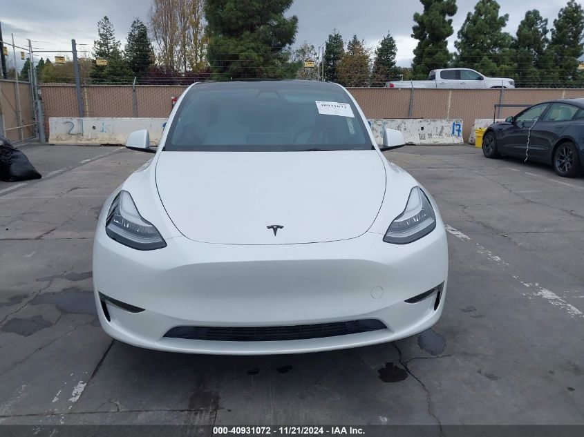 2021 Tesla Model Y Long Range Dual Motor All-Wheel Drive VIN: 5YJYGAEE7MF252022 Lot: 40931072