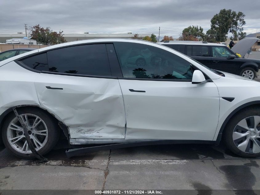 2021 Tesla Model Y Long Range Dual Motor All-Wheel Drive VIN: 5YJYGAEE7MF252022 Lot: 40931072