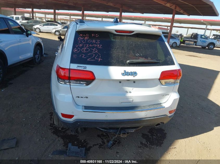 2018 Jeep Grand Cherokee Limited 4X4 VIN: 1C4RJFBG8JC136992 Lot: 40931165