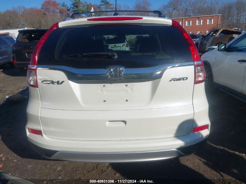 2016 Honda Cr-V Ex-L VIN: 5J6RM4H78GL056176 Lot: 40931306