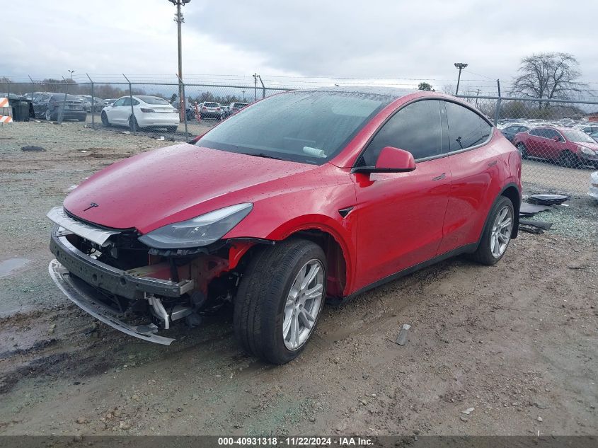 VIN 7SAYGDEE1PF687725 2023 Tesla Model Y, Awd/Long... no.2