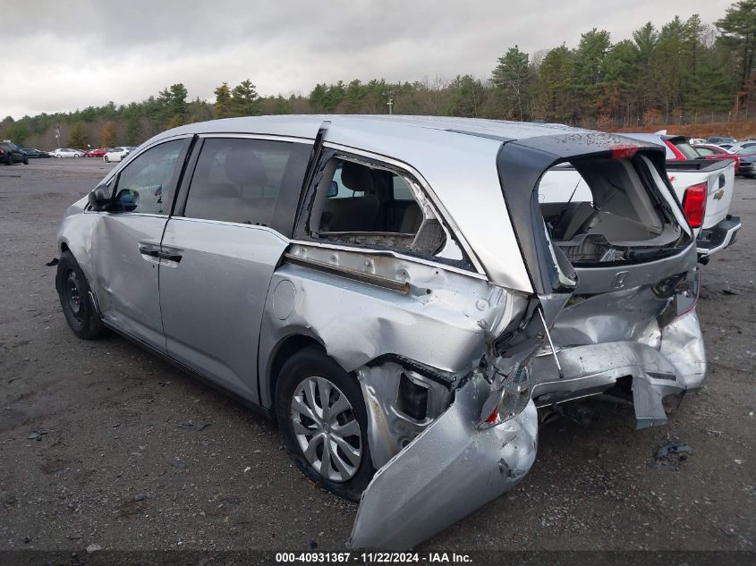 2011 Honda Odyssey Lx VIN: 5FNRL5H29BB010256 Lot: 40931367