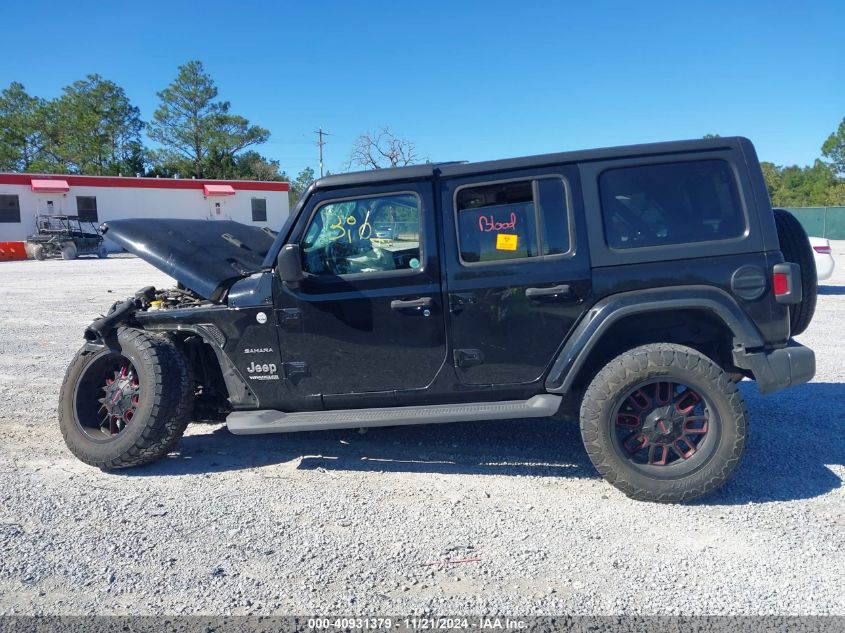 2019 Jeep Wrangler Unlimited Sahara VIN: 1C4HJXEG0KW604937 Lot: 40931379