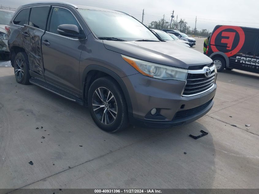 2016 Toyota Highlander, Xle V6