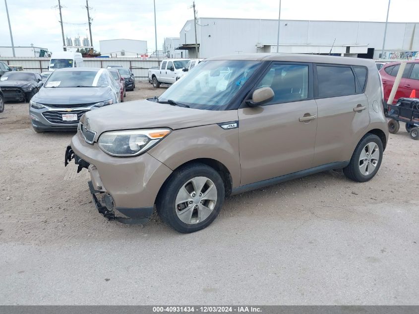 2016 Kia Soul VIN: KNDJN2A25G7290609 Lot: 40931434