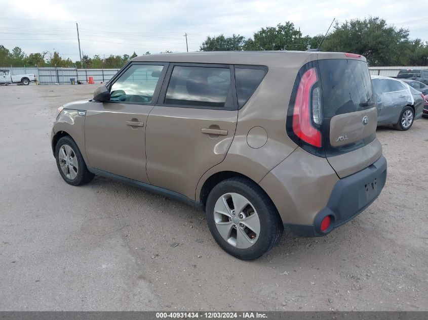 2016 Kia Soul VIN: KNDJN2A25G7290609 Lot: 40931434