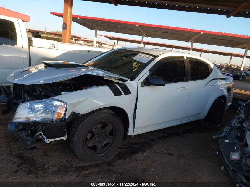 2013 Dodge Avenger Se VIN: 1C3CDZAB0DN541729 Lot: 40931451