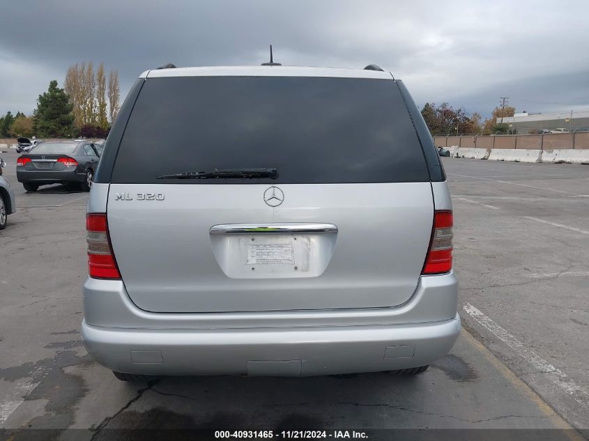 2001 Mercedes-Benz Ml 320 VIN: 4JGAB54E91A238728 Lot: 40931465