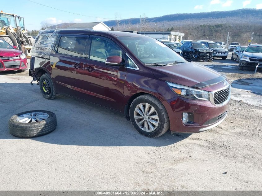 VIN KNDMC5C10J6397864 2018 KIA Sedona, EX no.1