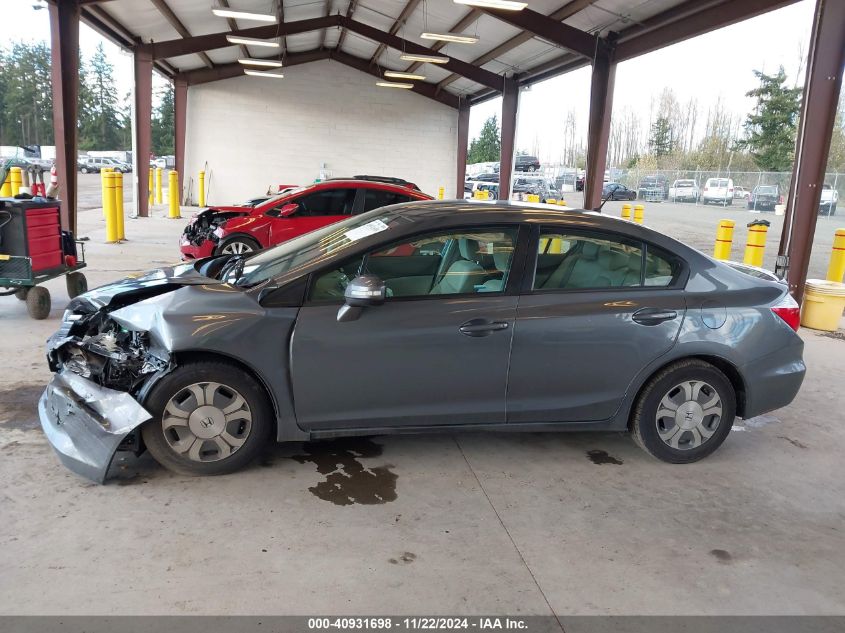 2012 Honda Civic Hybrid VIN: JHMFB4F2XCS008456 Lot: 40931698