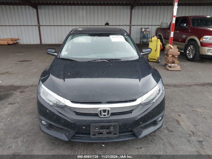 2018 Honda Civic Touring VIN: JHMFC1F9XJX019188 Lot: 40931728