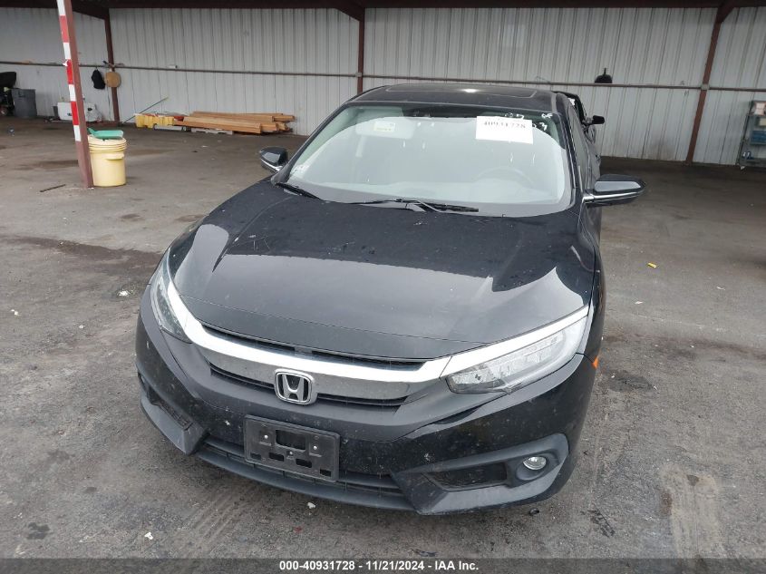 2018 Honda Civic Touring VIN: JHMFC1F9XJX019188 Lot: 40931728