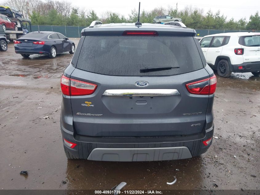 2019 Ford Ecosport Titanium VIN: MAJ6S3KL0KC251041 Lot: 40931739