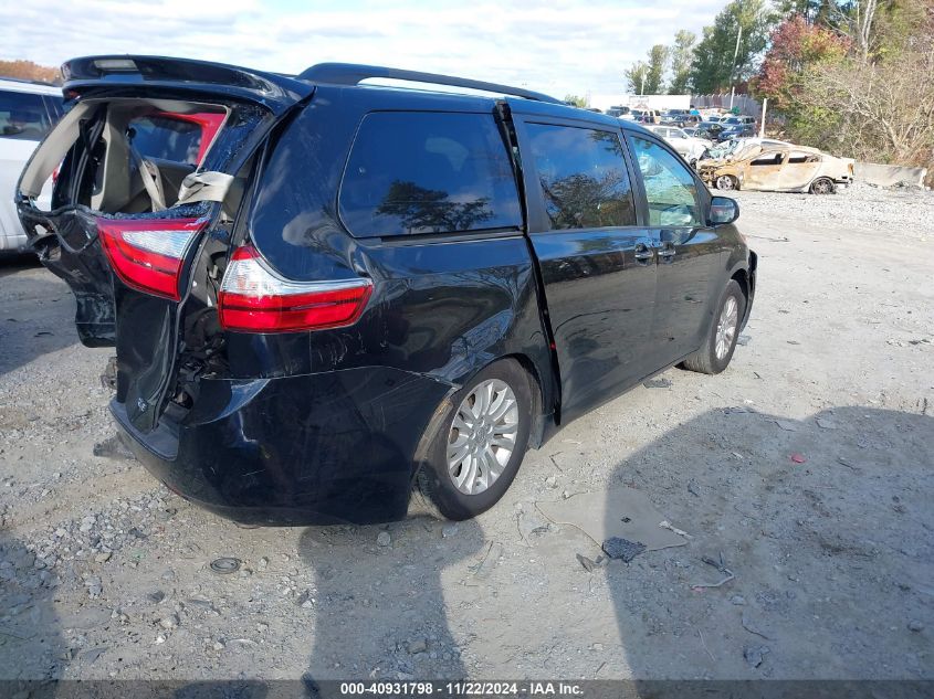 2015 Toyota Sienna Xle 8 Passenger VIN: 5TDYK3DC9FS581944 Lot: 40931798