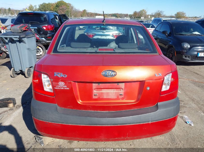 2008 Kia Rio Lx VIN: KNADE123086341369 Lot: 40931803