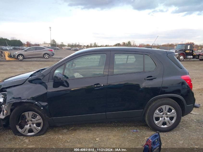 2017 Chevrolet Trax Ls VIN: 3GNCJKSB0HL131679 Lot: 40931815