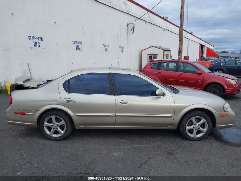 2000 Nissan Maxima Gle/Gxe/Se VIN: JN1CA31A4YT201920 Lot: 40931820