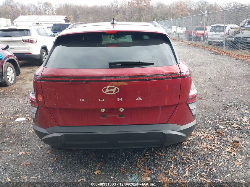 2024 Hyundai Kona Sel VIN: KM8HB3AB8RU137042 Lot: 40931883