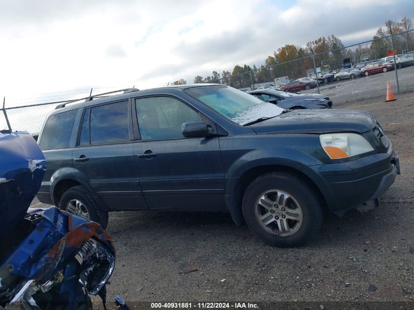 2005 Honda Pilot Ex-L VIN: 5FNYF18535B053100 Lot: 40931881