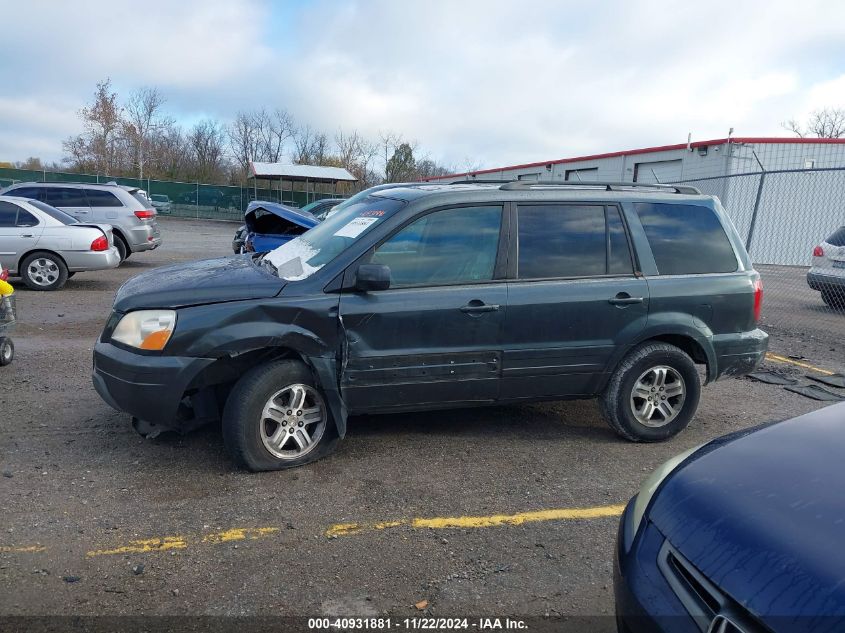 2005 Honda Pilot Ex-L VIN: 5FNYF18535B053100 Lot: 40931881