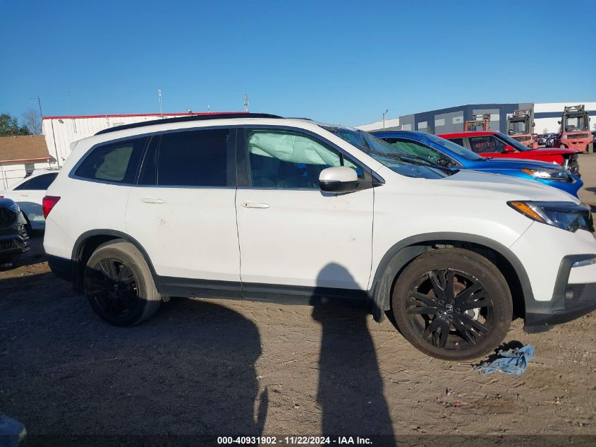 2022 Honda Pilot 2Wd Special Edition VIN: 5FNYF5H28NB015732 Lot: 40931902