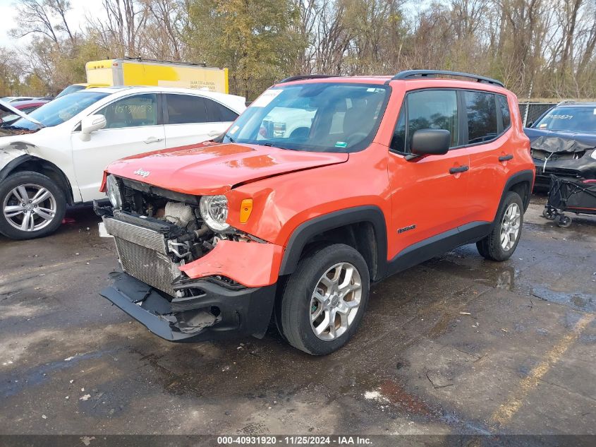 VIN ZACCJBABXJPJ55671 2018 Jeep Renegade, Sport 4X4 no.2