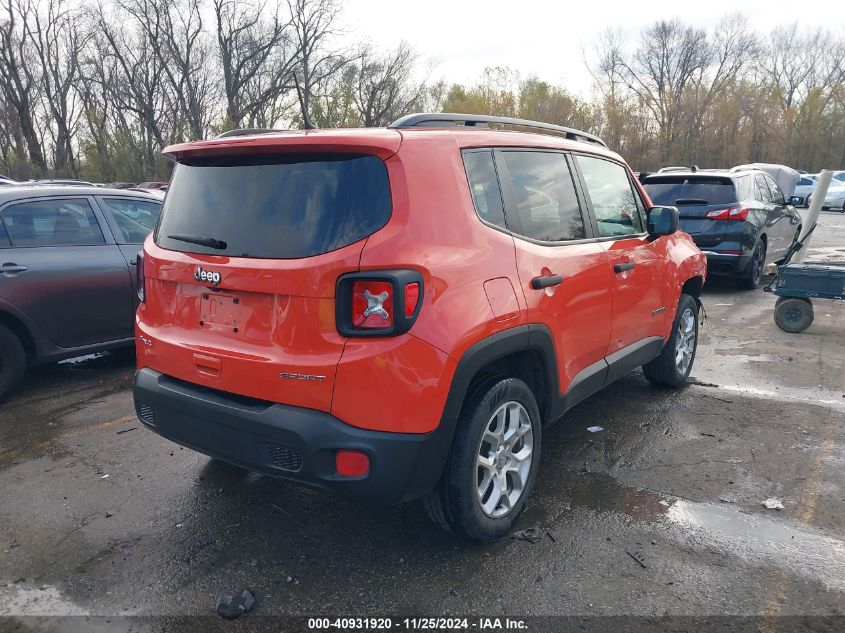 VIN ZACCJBABXJPJ55671 2018 Jeep Renegade, Sport 4X4 no.4