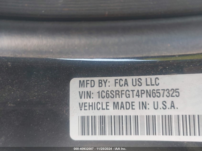 2023 RAM 1500 TRADESMAN - 1C6SRFGT4PN657325