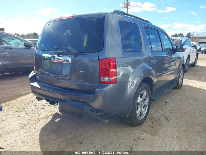 VIN 5FNYF4H6XFB008196 2015 Honda Pilot, Ex-L no.4