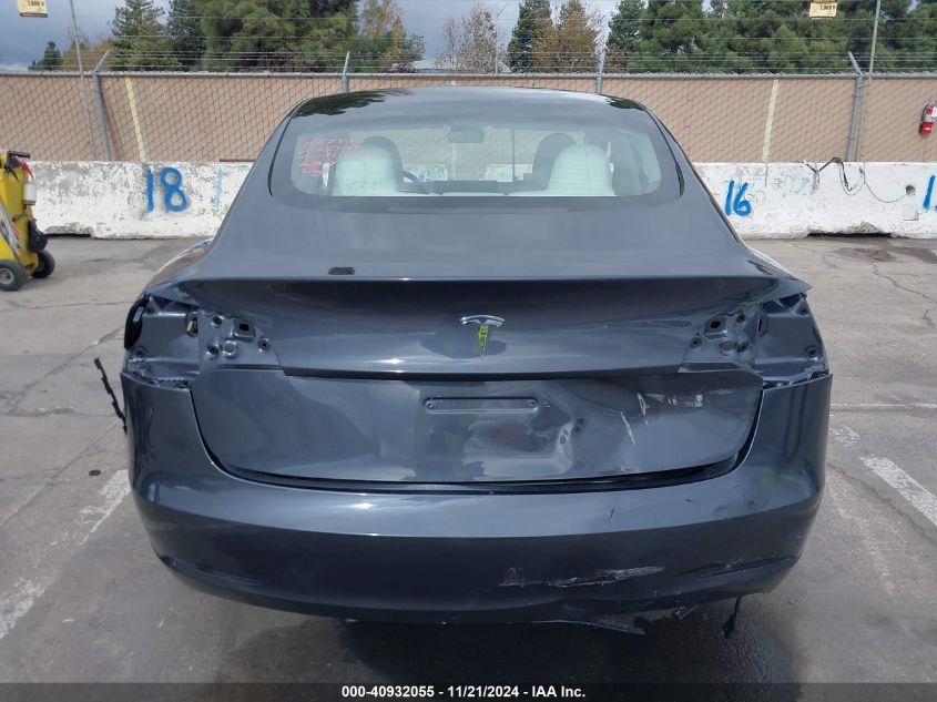 2023 Tesla Model 3 Rear-Wheel Drive VIN: 5YJ3E1EA6PF614276 Lot: 40932055