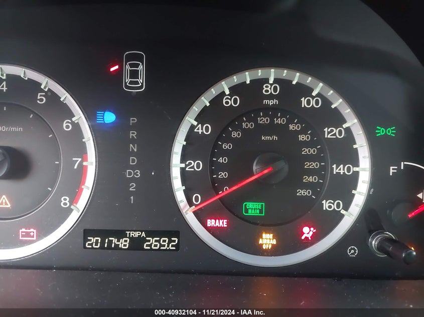 2008 HONDA ACCORD VIN: 1HGCP36808A018674