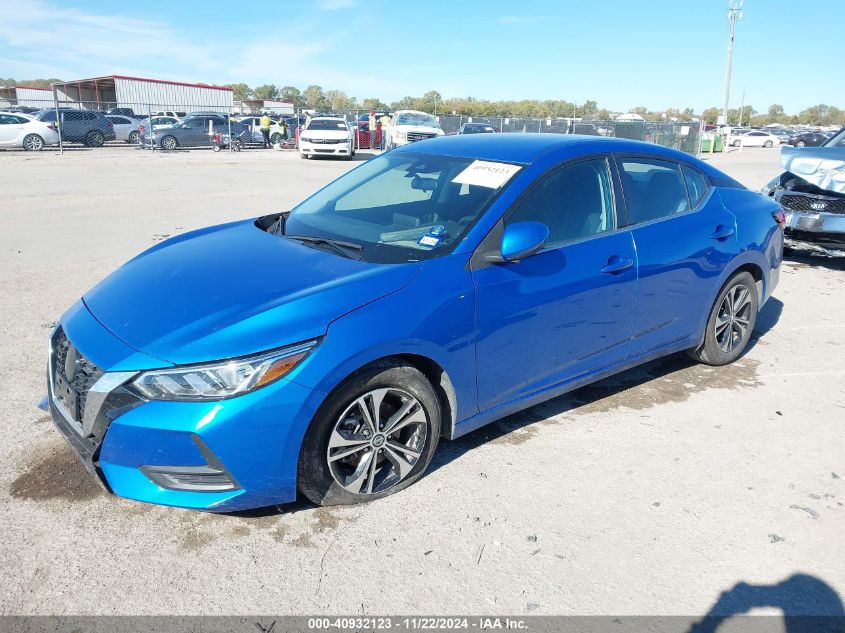 2022 Nissan Sentra Sv Xtronic Cvt VIN: 3N1AB8CV3NY255505 Lot: 40932123