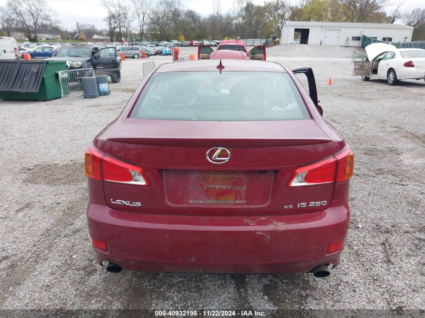 2009 Lexus Is 250 VIN: JTHCK262595030136 Lot: 40932195