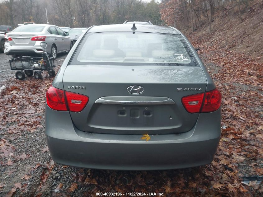 2010 Hyundai Elantra Gls VIN: KMHDU4AD3AU086179 Lot: 40932196