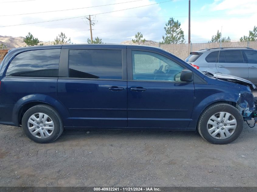 2016 Dodge Grand Caravan Se VIN: 2C4RDGBG3GR122799 Lot: 40932241