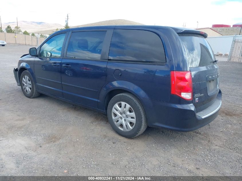 2016 Dodge Grand Caravan Se VIN: 2C4RDGBG3GR122799 Lot: 40932241