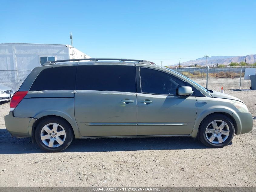 2005 Nissan Quest 3.5 Se VIN: 5N1BV28U65N129377 Lot: 40932278