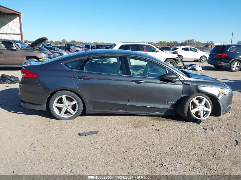 2017 Ford Fusion Hybrid Se VIN: 3FA6P0LU6HR315214 Lot: 40932655