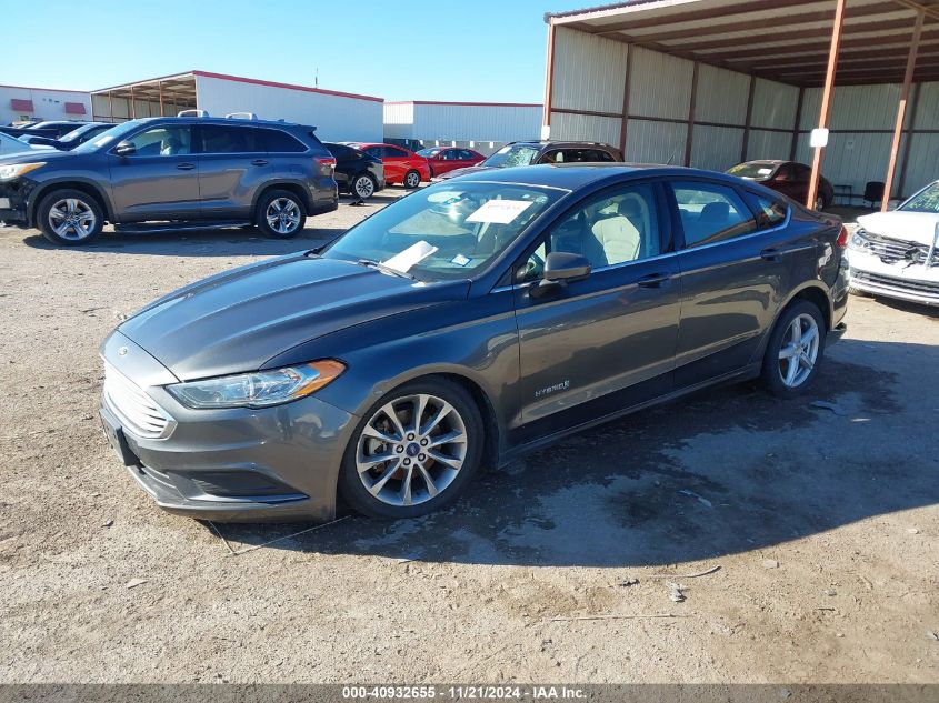 VIN 3FA6P0LU6HR315214 2017 FORD FUSION HYBRID no.2