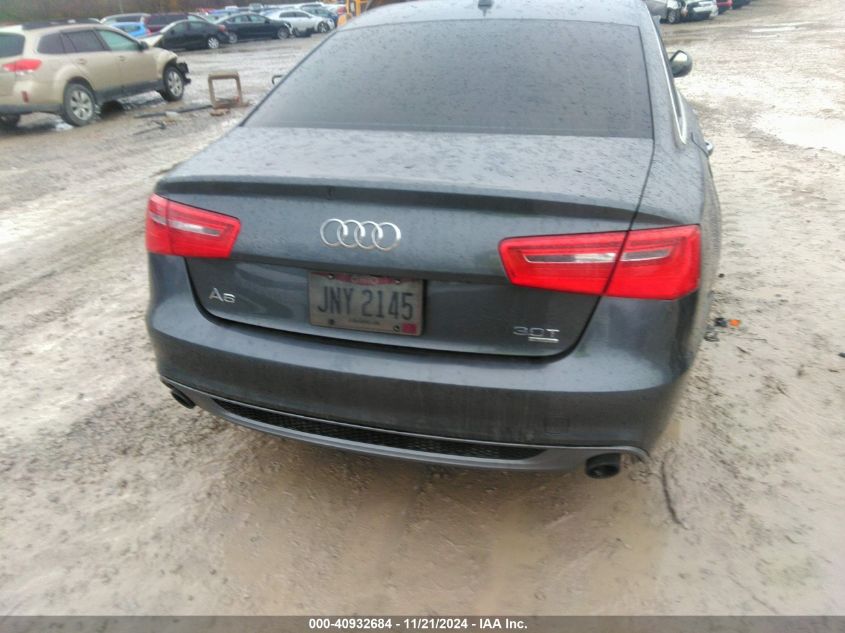 2014 Audi A6 3.0T Premium Plus VIN: WAUHGAFC6EN021996 Lot: 40932684