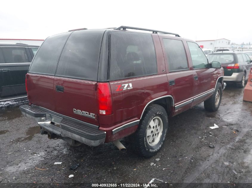 1998 Chevrolet Tahoe Ls VIN: 1GNEK13R1WJ316808 Lot: 40932685