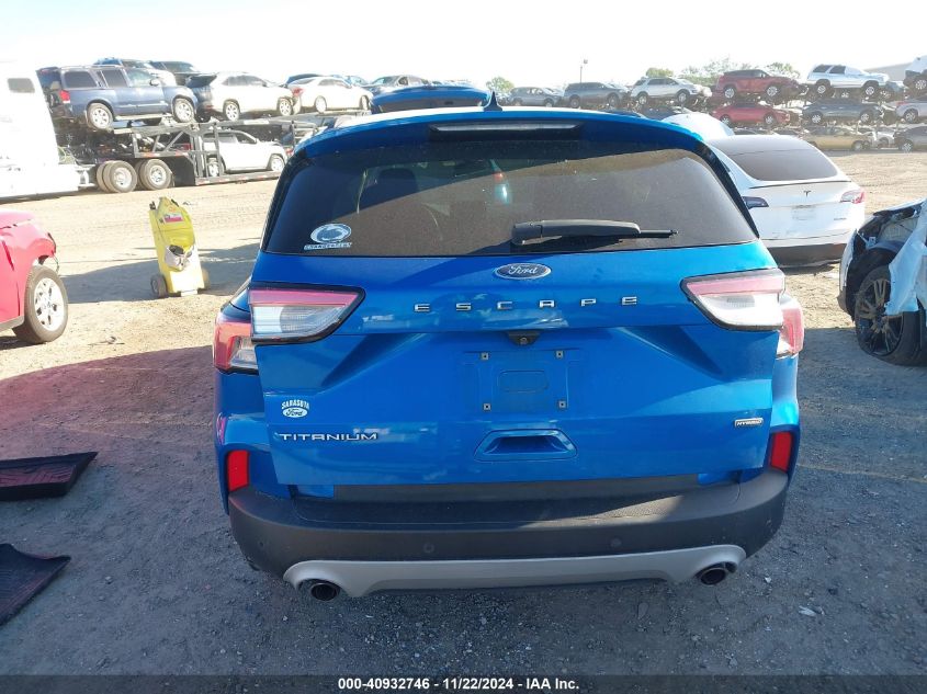 2020 Ford Escape Titanium Hybrid VIN: 1FMCU0DZ5LUC25310 Lot: 40932746