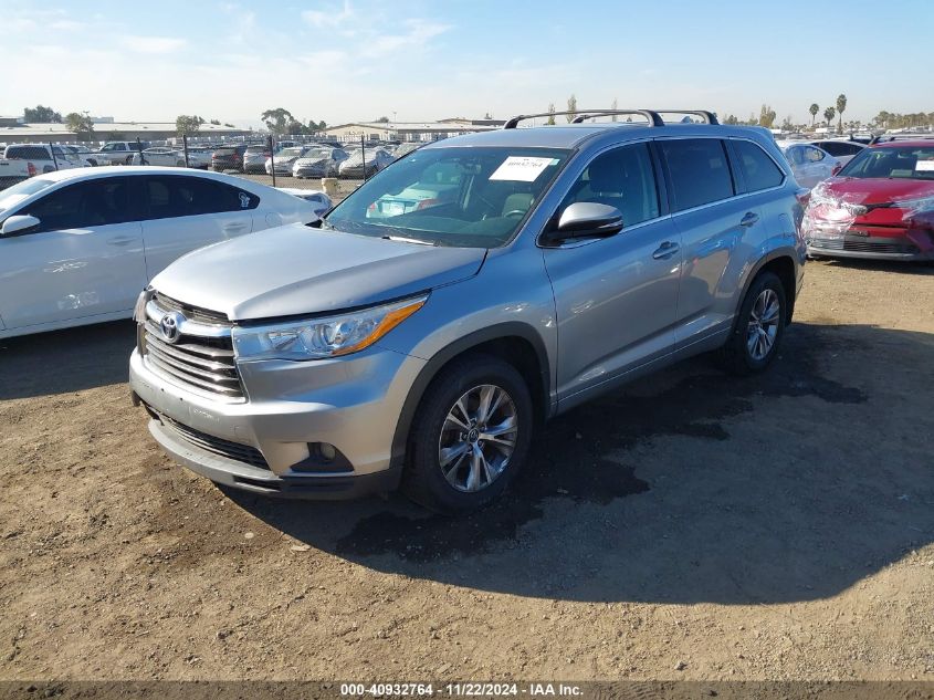 VIN 5TDBKRFH9GS355423 2016 Toyota Highlander, Le Pl... no.2