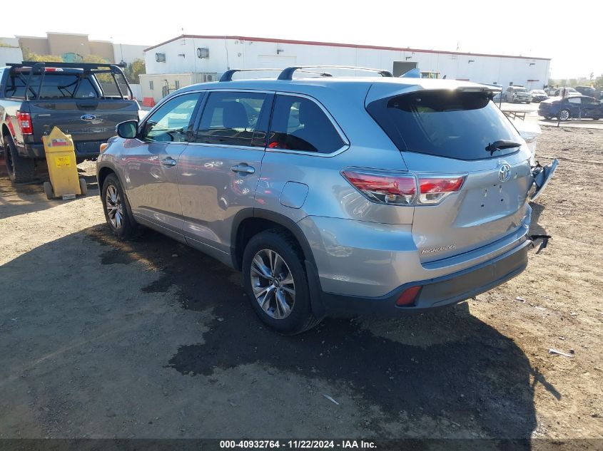 VIN 5TDBKRFH9GS355423 2016 Toyota Highlander, Le Pl... no.3