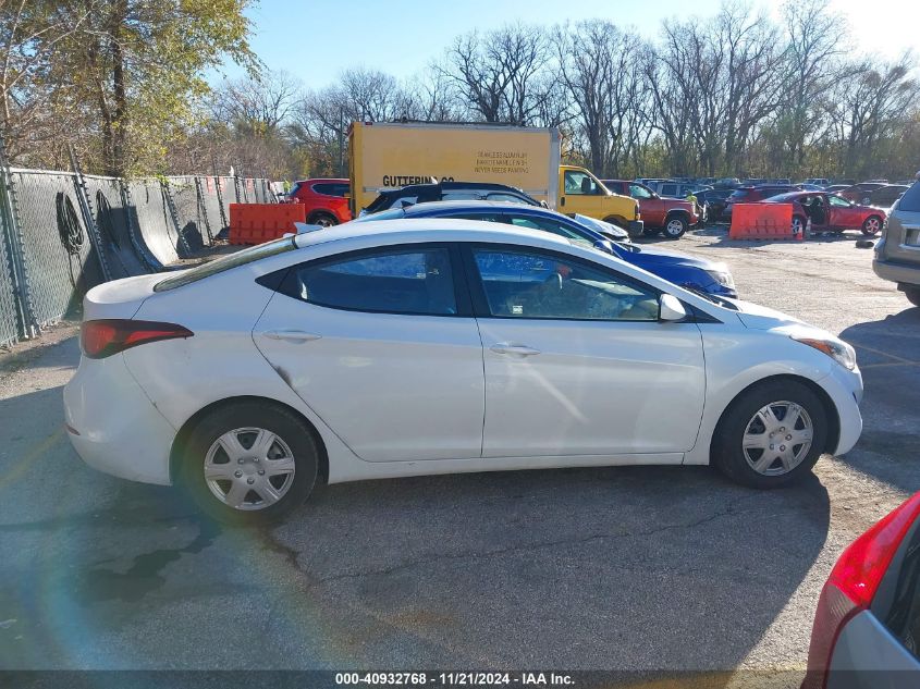 2016 Hyundai Elantra Se VIN: 5NPDH4AE2GH704290 Lot: 40932768